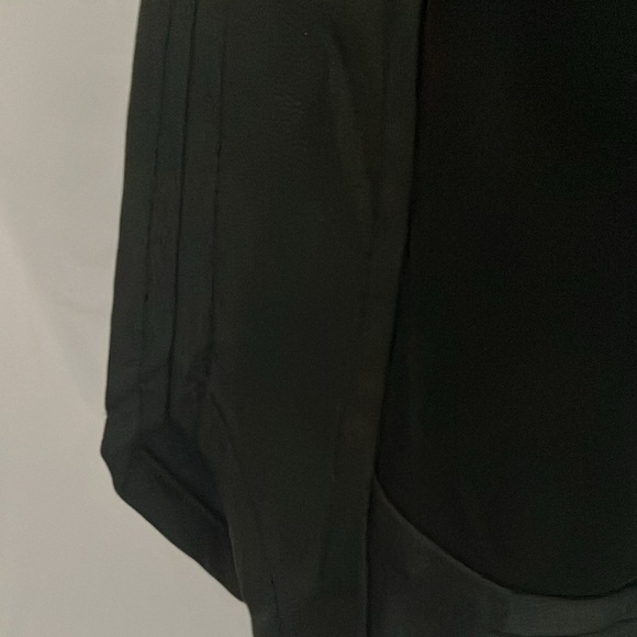 Banana Republic: Black Tank Top- faux leather sides & bottom- zip back- S - Picture 6 of 13